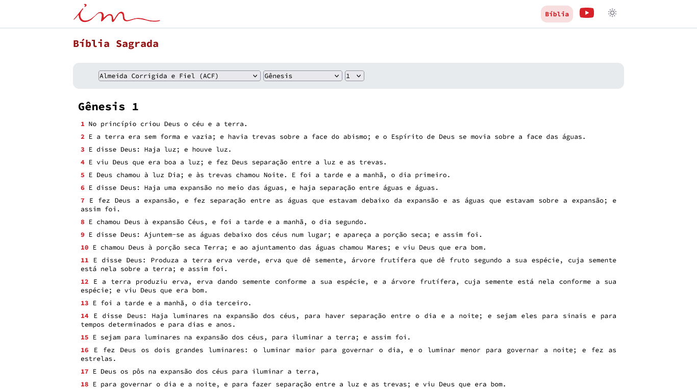 Bíblia Online (3 versões)